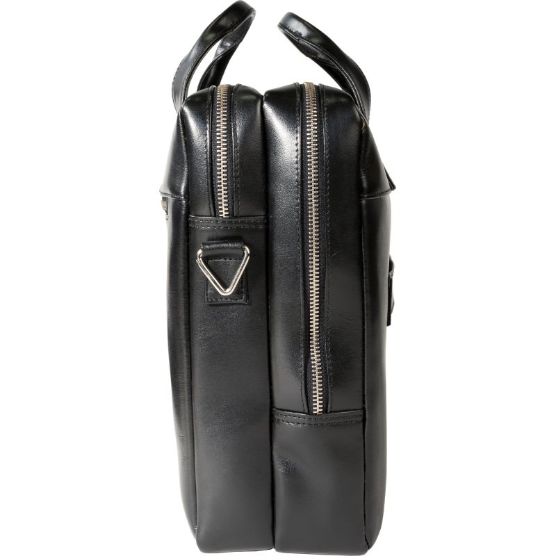 Exacompta Sacoche en cuir noir pour ordinateur portable 15.6''