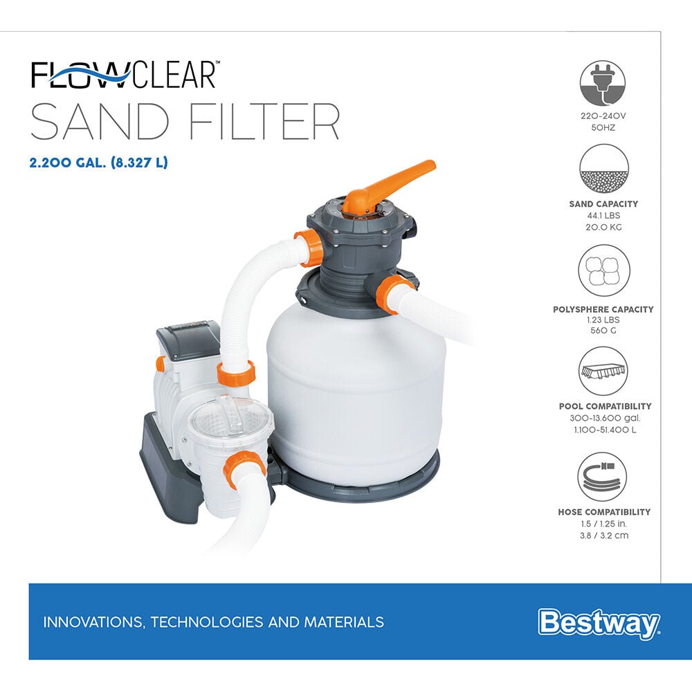 Filtre à sable Bestway 8,327 m³/h