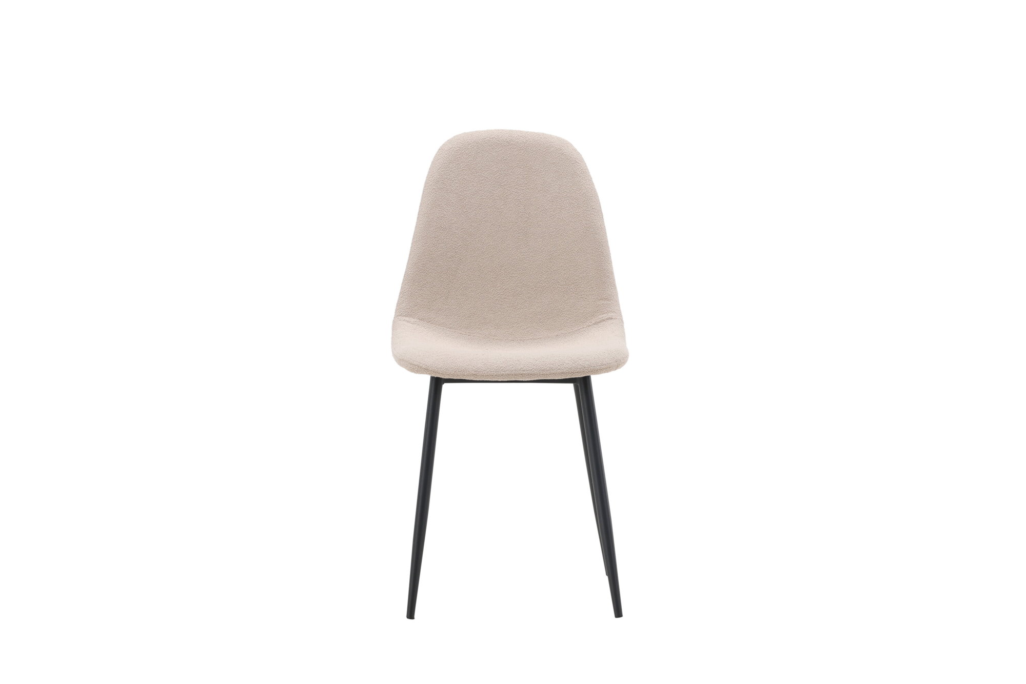 Eetkamerstoel Hakaro beige bouclé - set van 2