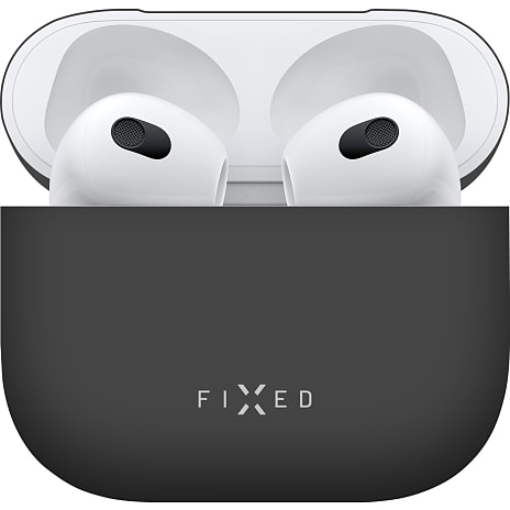 Fixed Apple Airpods 3 silikoneetui - sort