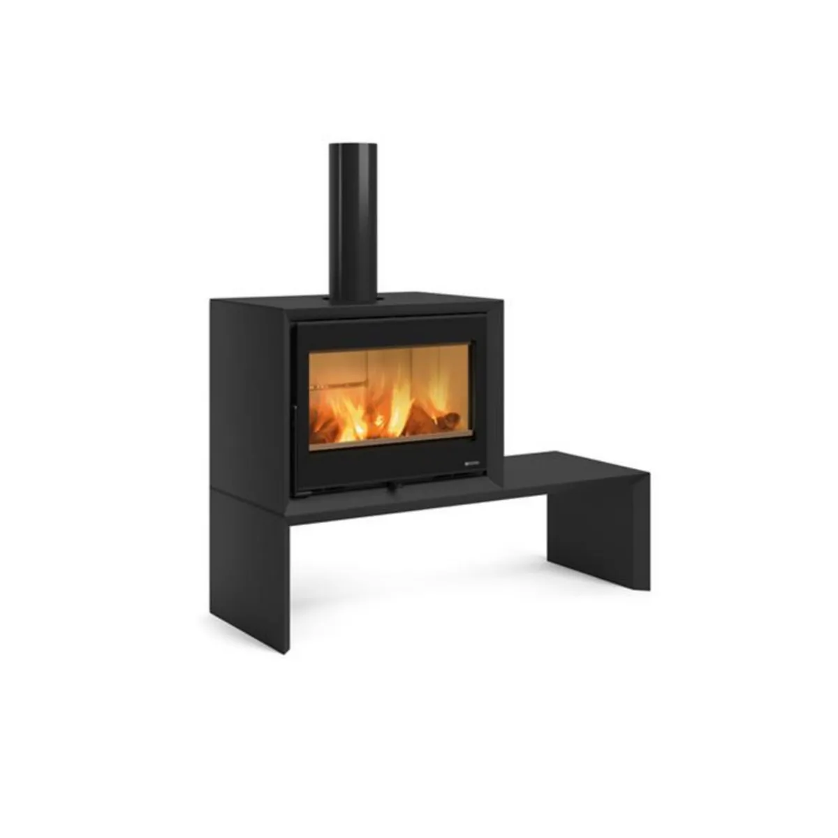 Nordica Banc pour poêle à bois Dante - Noir