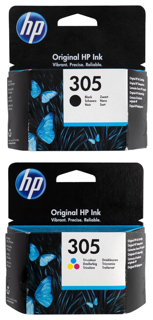 2 cartouches HP 305 noir/couleur