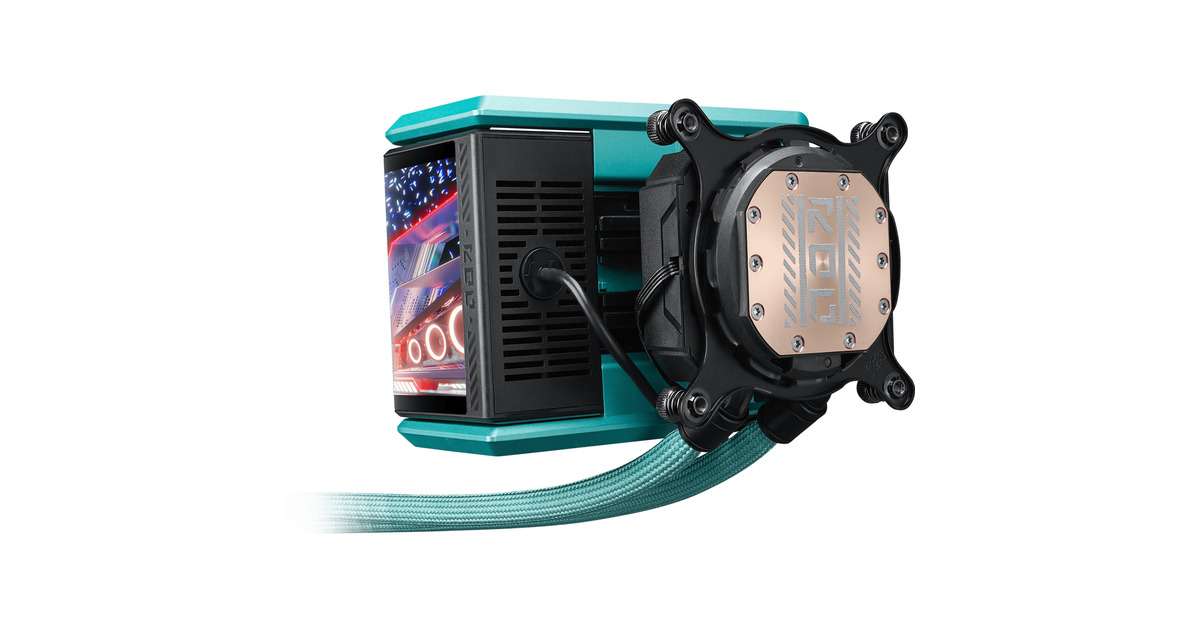 ASUSROG RYUO IV 360 ARGB Hatsune Miku Edition waterkoeling  (Zwart/mint)