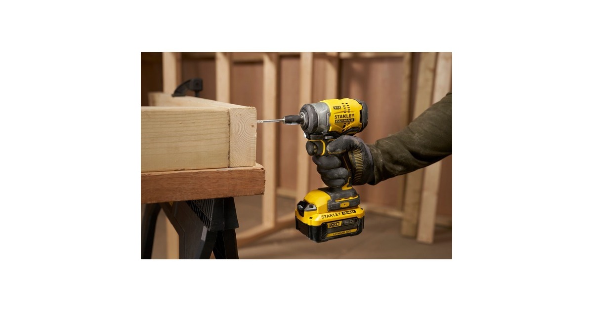 StanleyFATMAX 20V 18V BL Slagmoersleutel  (Geel/zwart, Zonder accu en oplader)