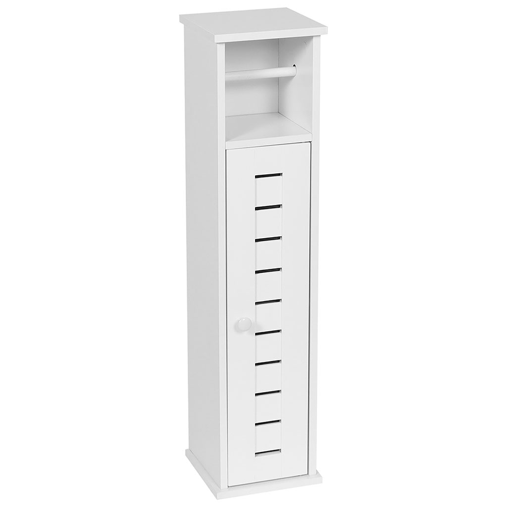 Meuble wc SANTO réserve et dérouleur papier toilette H 75cm