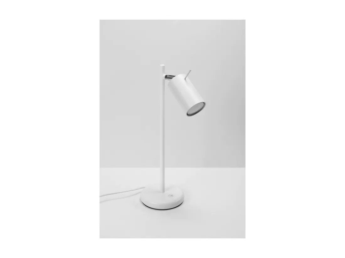 Sollux Lighting Ring Lampe de travail de bureau, blanc, 1x GU10