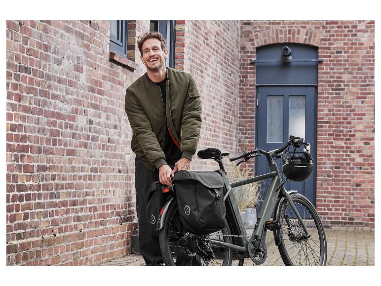 Urban E-bike fietstassen of fietsrek met -mand