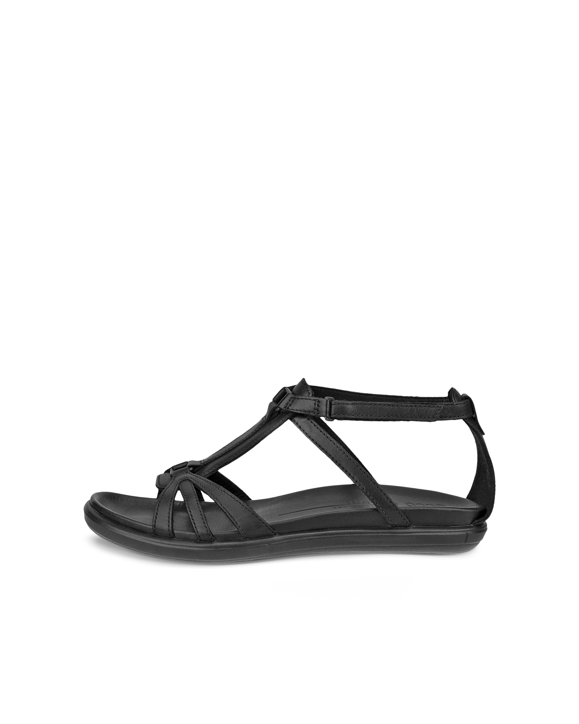 ECCO SIMPIL SANDAL Damen Flache Ledersandale Schwarz