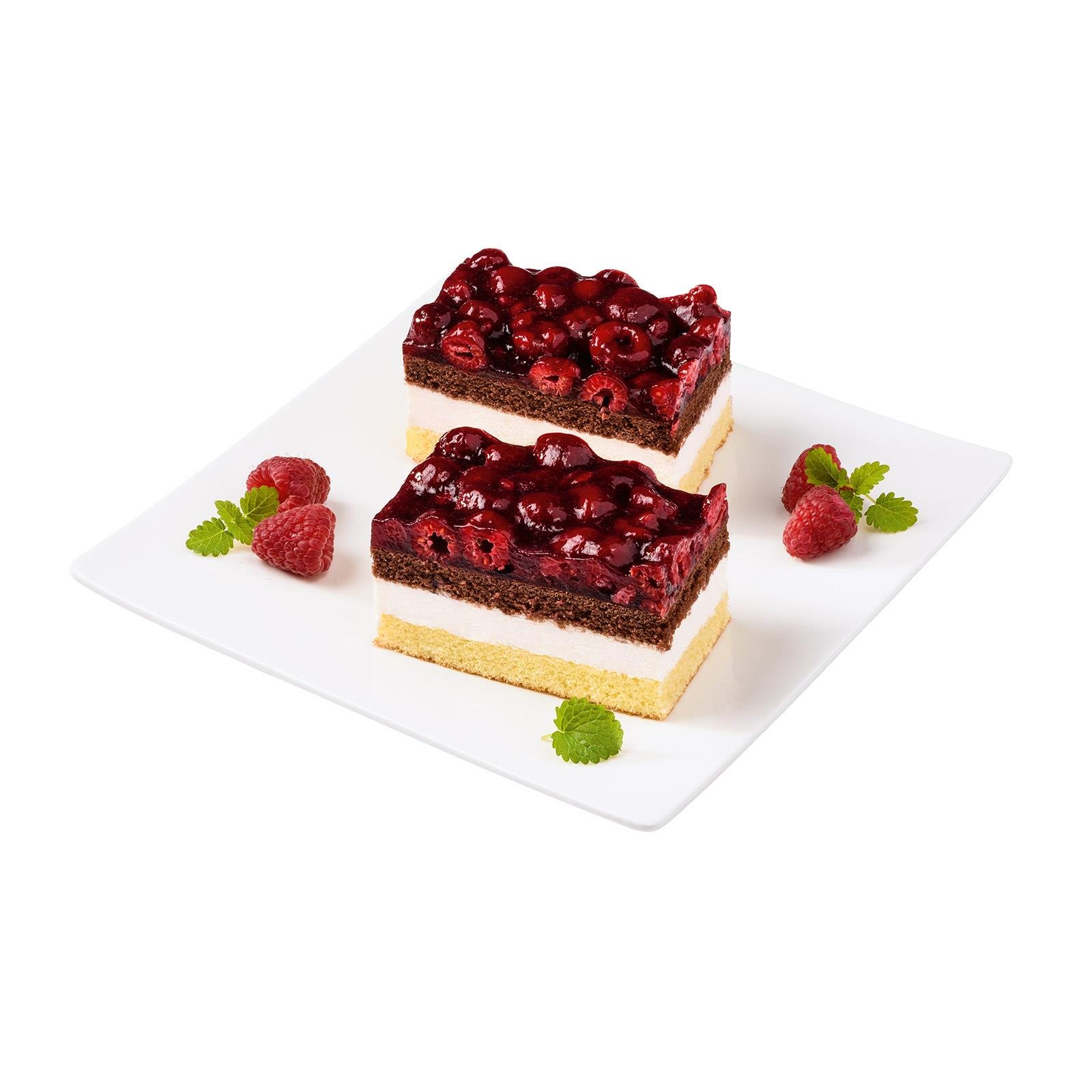 Himbeer-Topfenschnitte