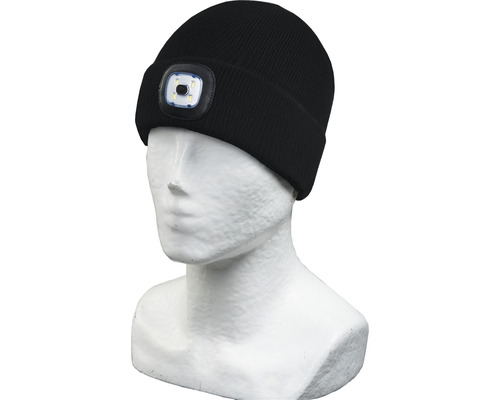 LED gebreide muts zwart