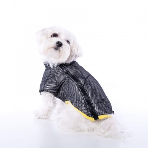 Groc Groc Chiu Rock anorak preto e prata para cães