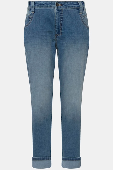 Boyfriend-Jeans, 5-Pocket, mit recyceltem Polyester