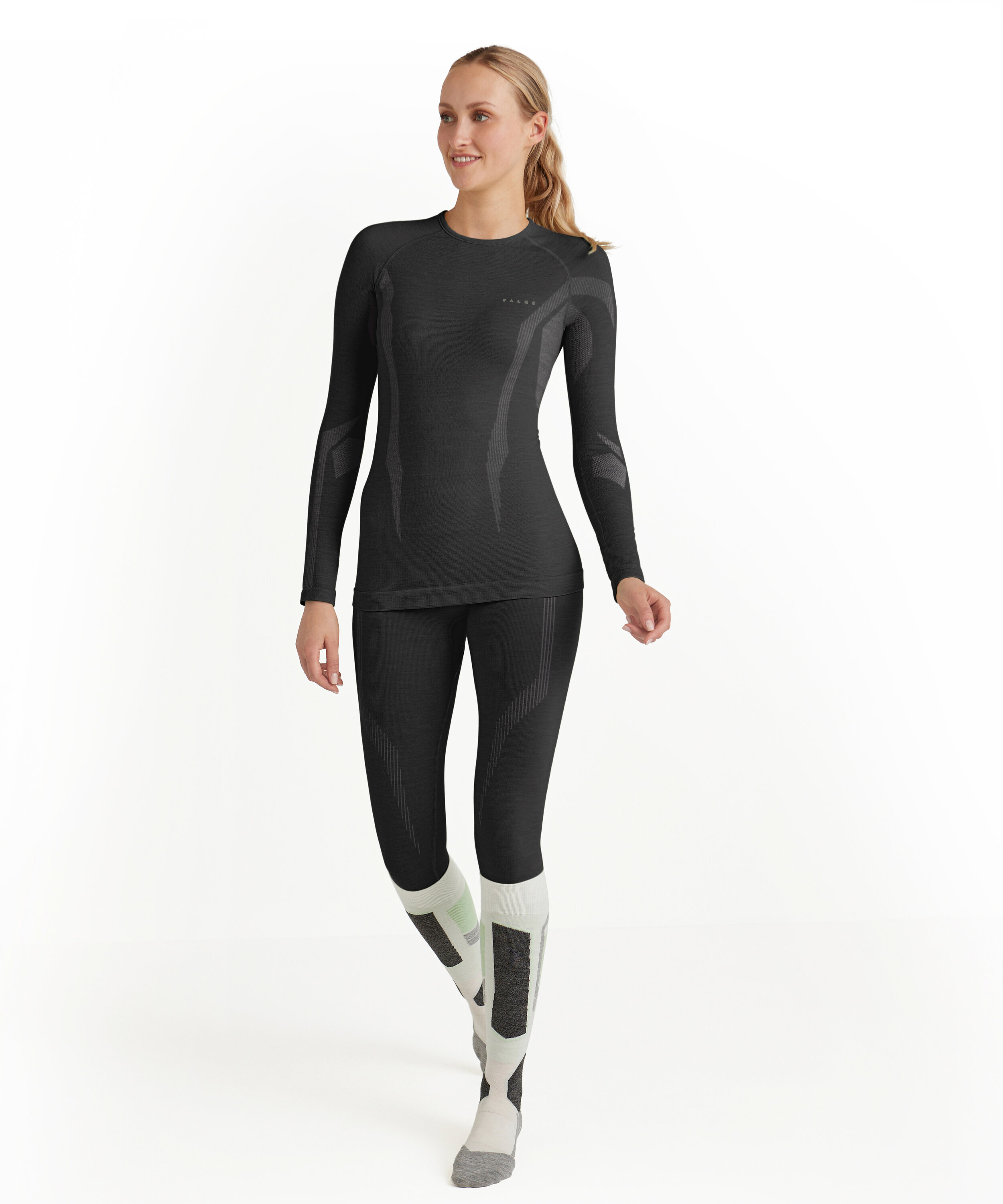 Falke Wool-Tech Longsleeve Womens Black