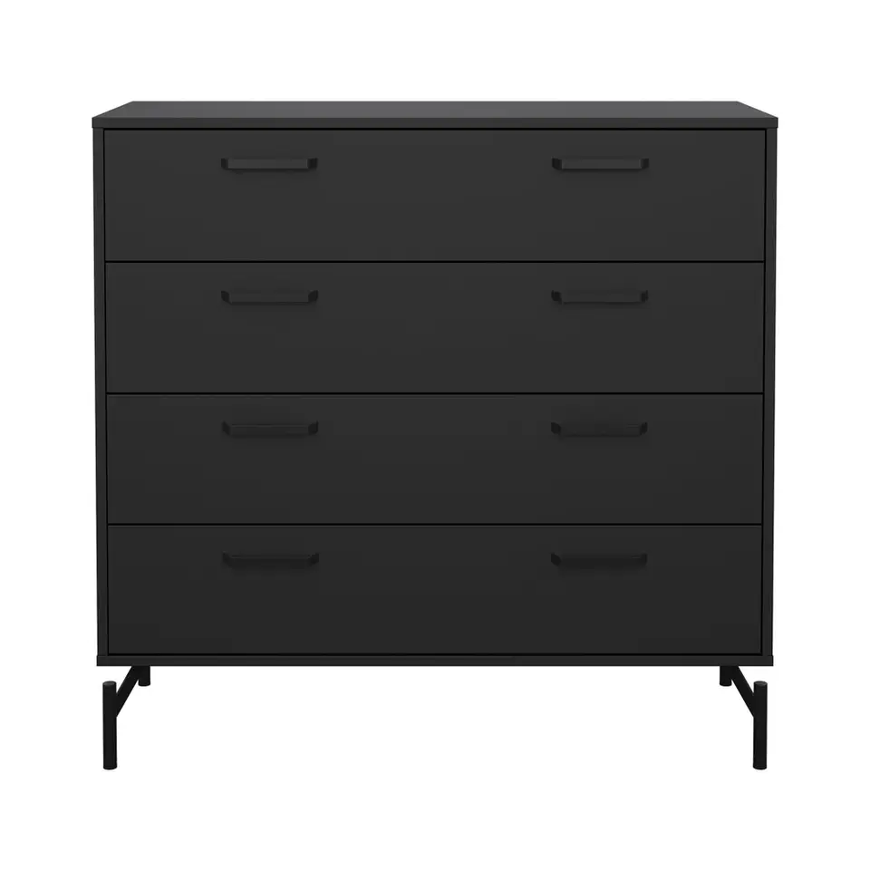 Ladekast Canada - mat zwart - 96x99x40 cm