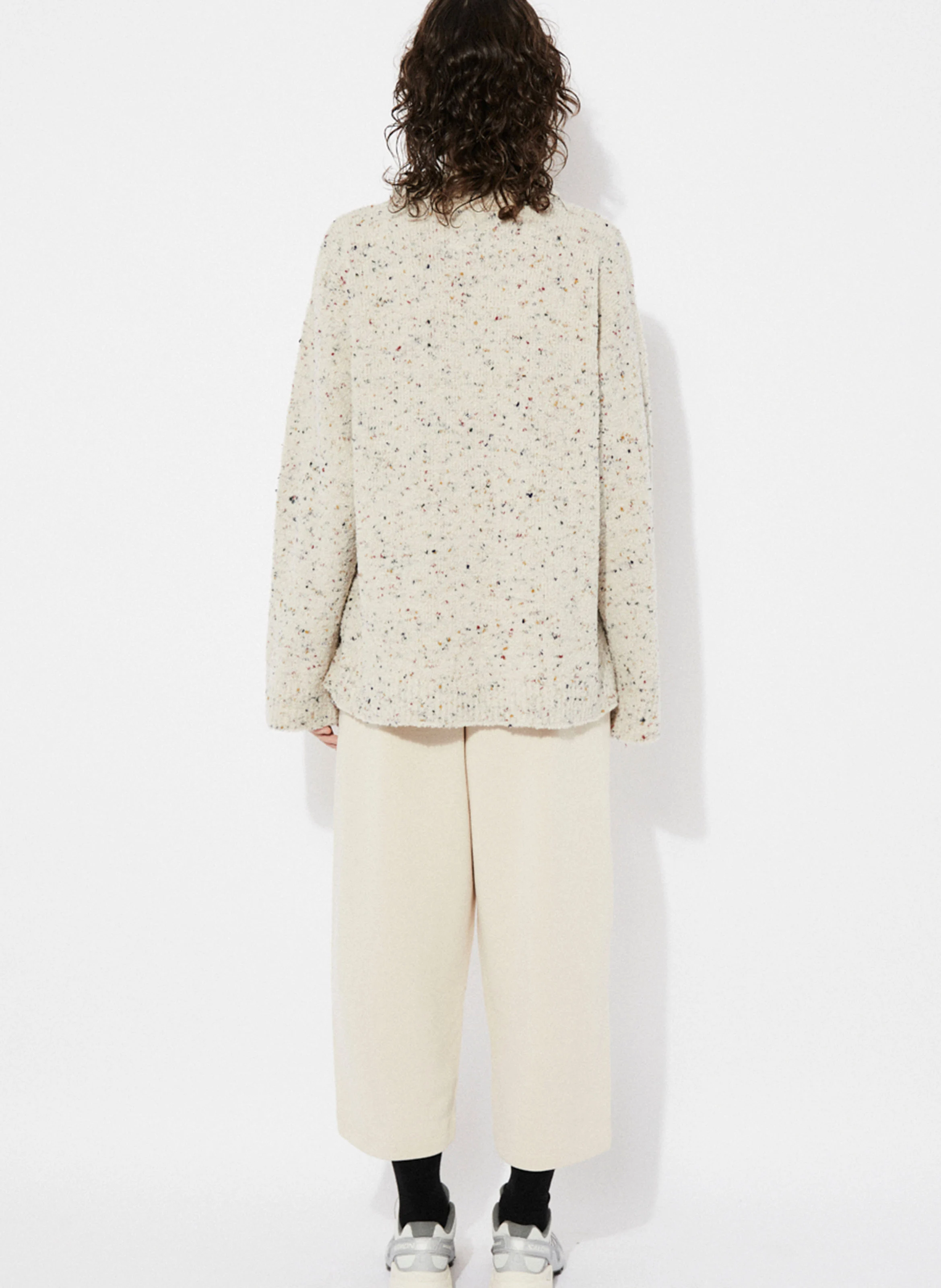 SALORIA - Pull ample en laine mélangée | Multicolore