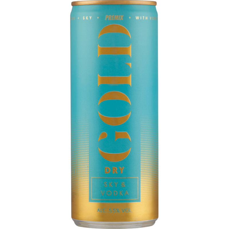 Gold Dry Sky & vodka