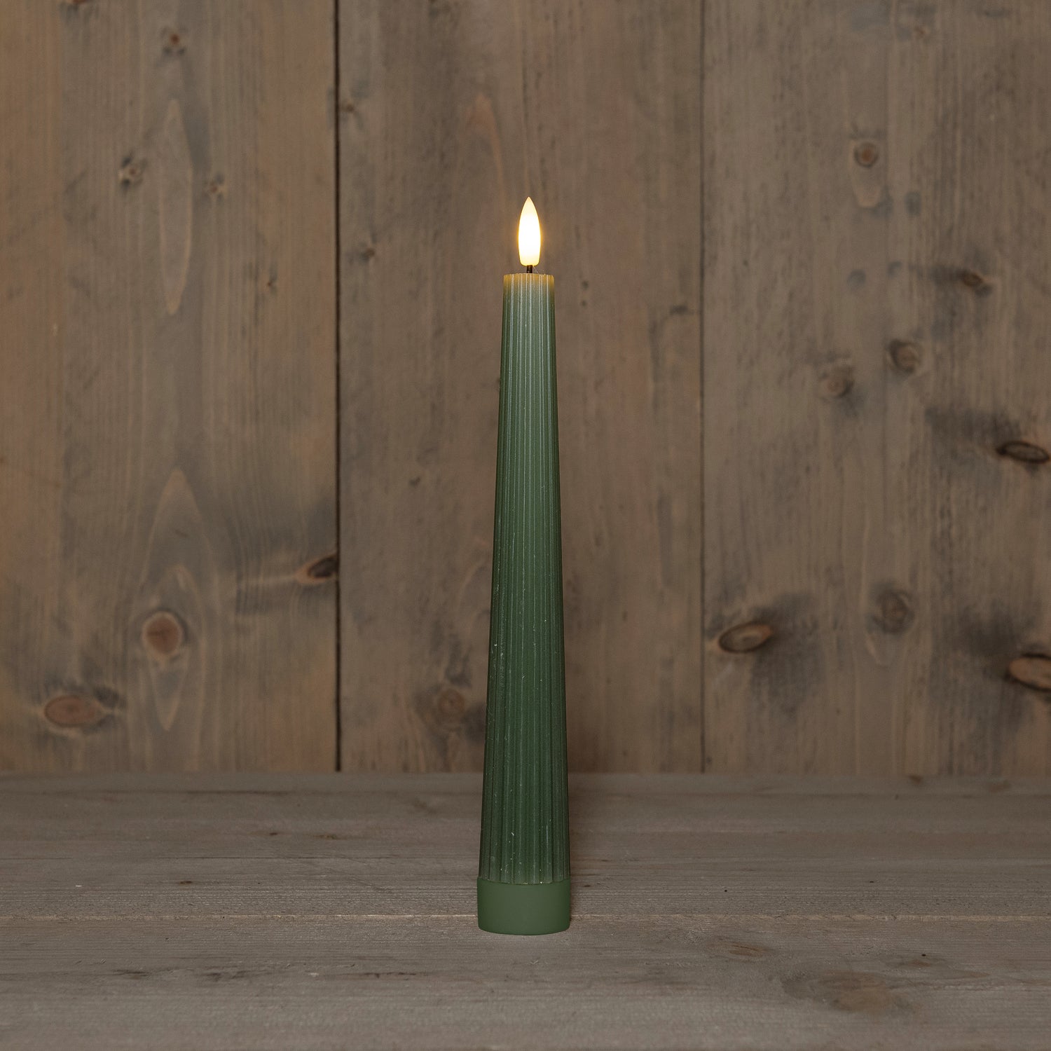 Anna's Collection LED dinerkaars Vito groen D 2 H 27 cm