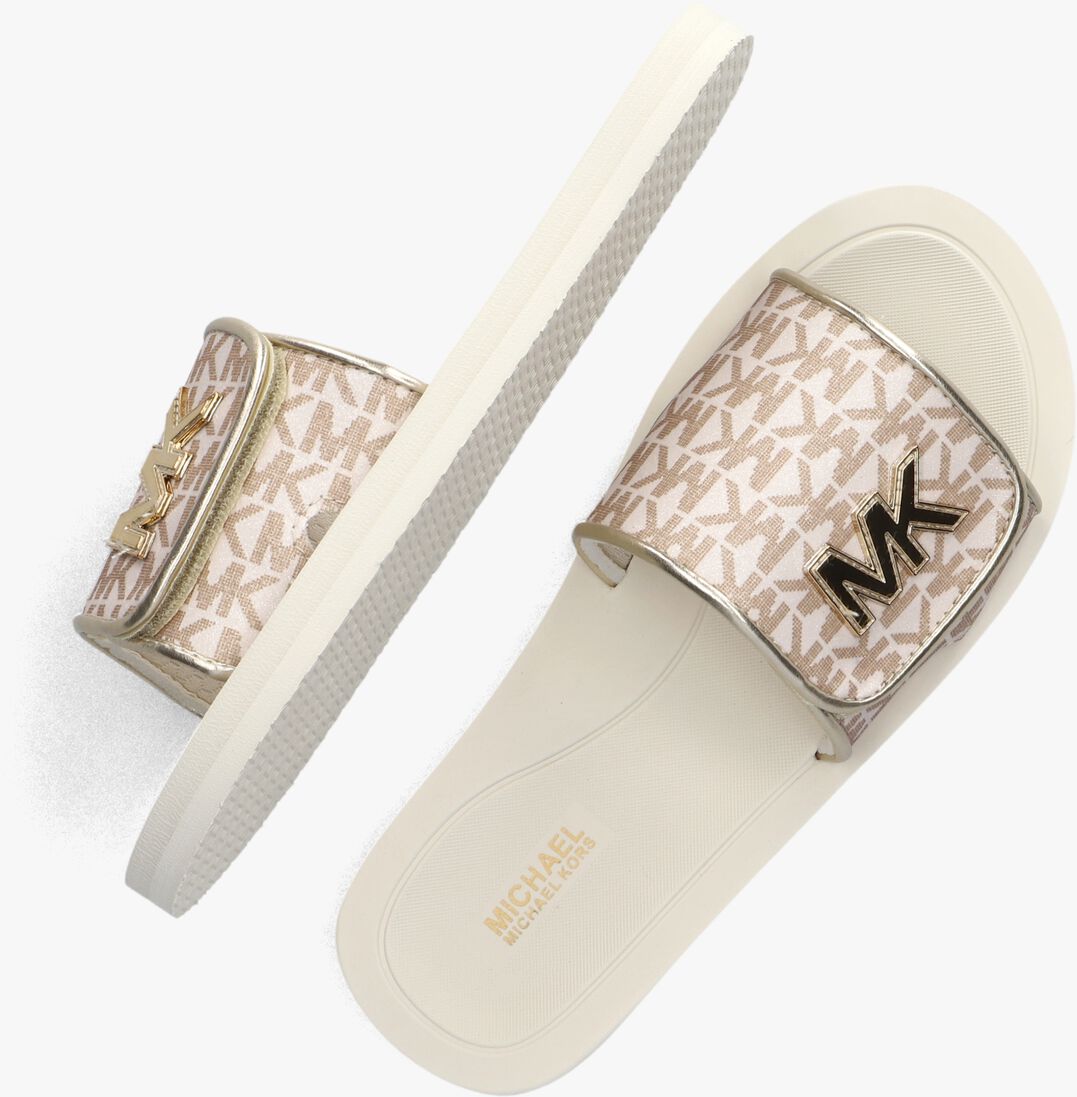 MICHAEL KORS KIDS beige michael kors kids slippers eli carroll