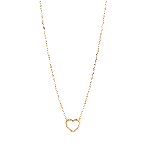 ENAMEL Copenhagen Heart Halskæde, Guld, 45 cm