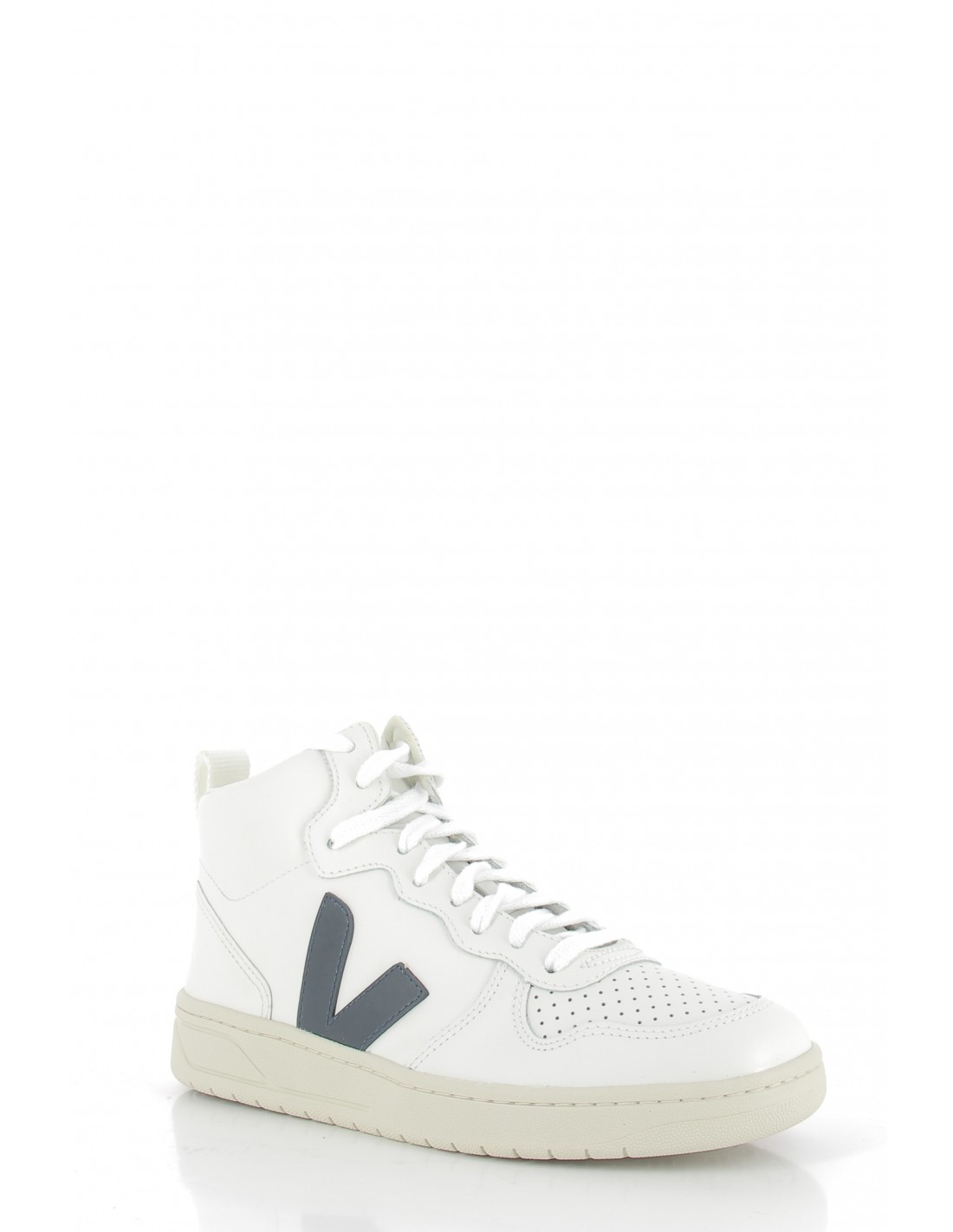 veja Baskets montantes mixte v-15 leather blanc