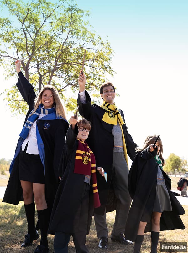 Funidelia | Harry Potter Håsblås Skjerf OFFISIELL til dame og mann ▶ Galtvort, Trollmen, Tv og Film, Hogwarts - Gul, tilbehør til kostymer