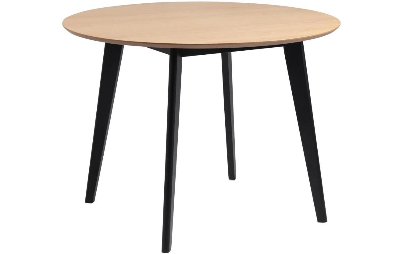 Tisch Roxby Ø 105 x 76 cm, Nature/Schwarz<br>Esstisch