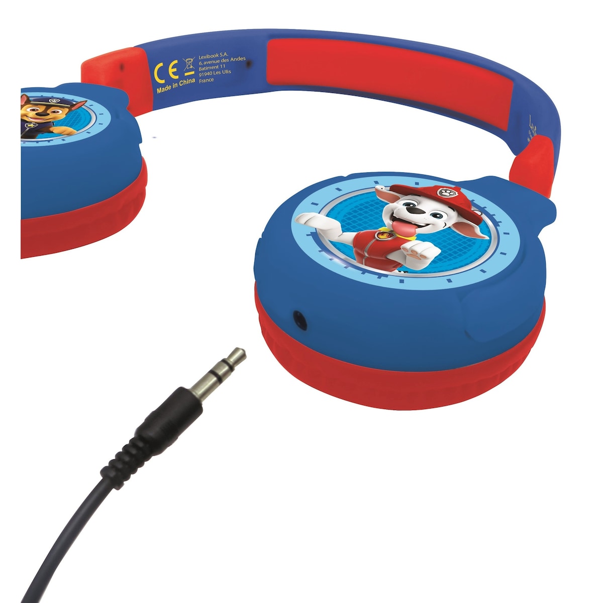 2 i 1 Bluetooth og sammenleggbare hodetelefoner med kablet komfort med barnesikkert volum - Paw Patrol