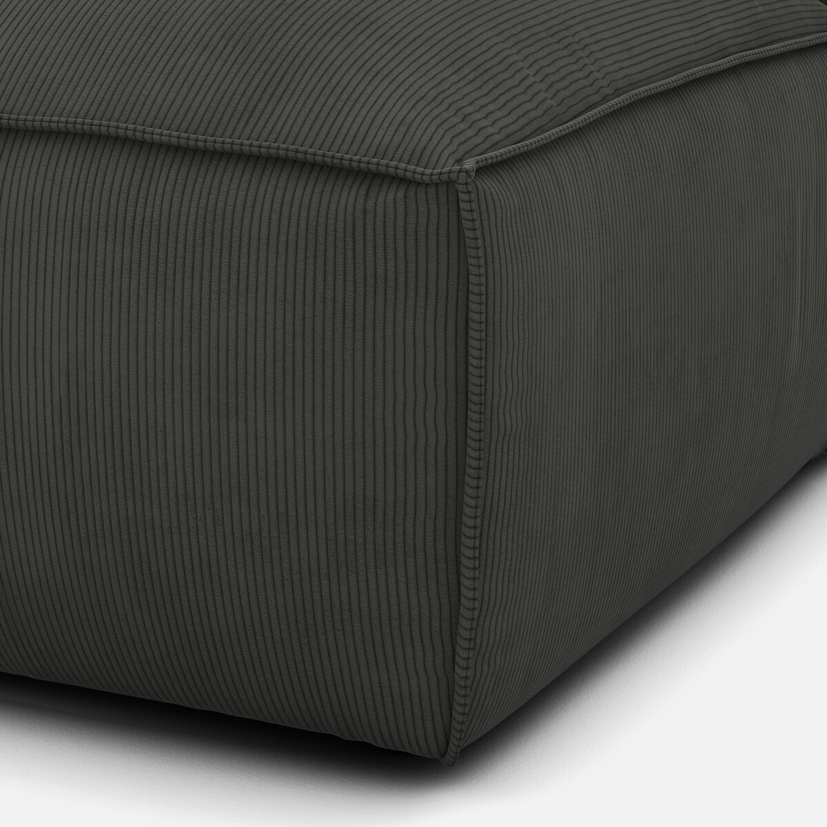 LA REDOUTE INTERIEURS<br>Sofá lounge, esquerdo, veludo cotelê, Seven