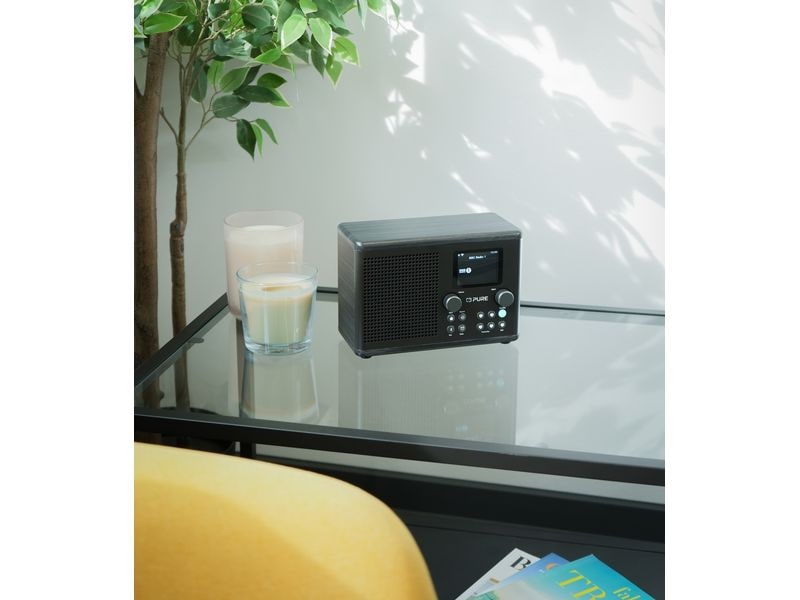 Pure DAB  Radio Classic H4i Schwarz/Esche Das charmante kompakte Internetradio