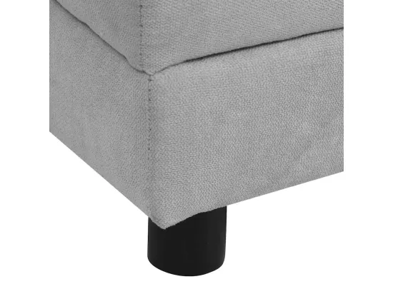 Canapé pour chien avec oreiller Gris 83x44x44 cm Peluche