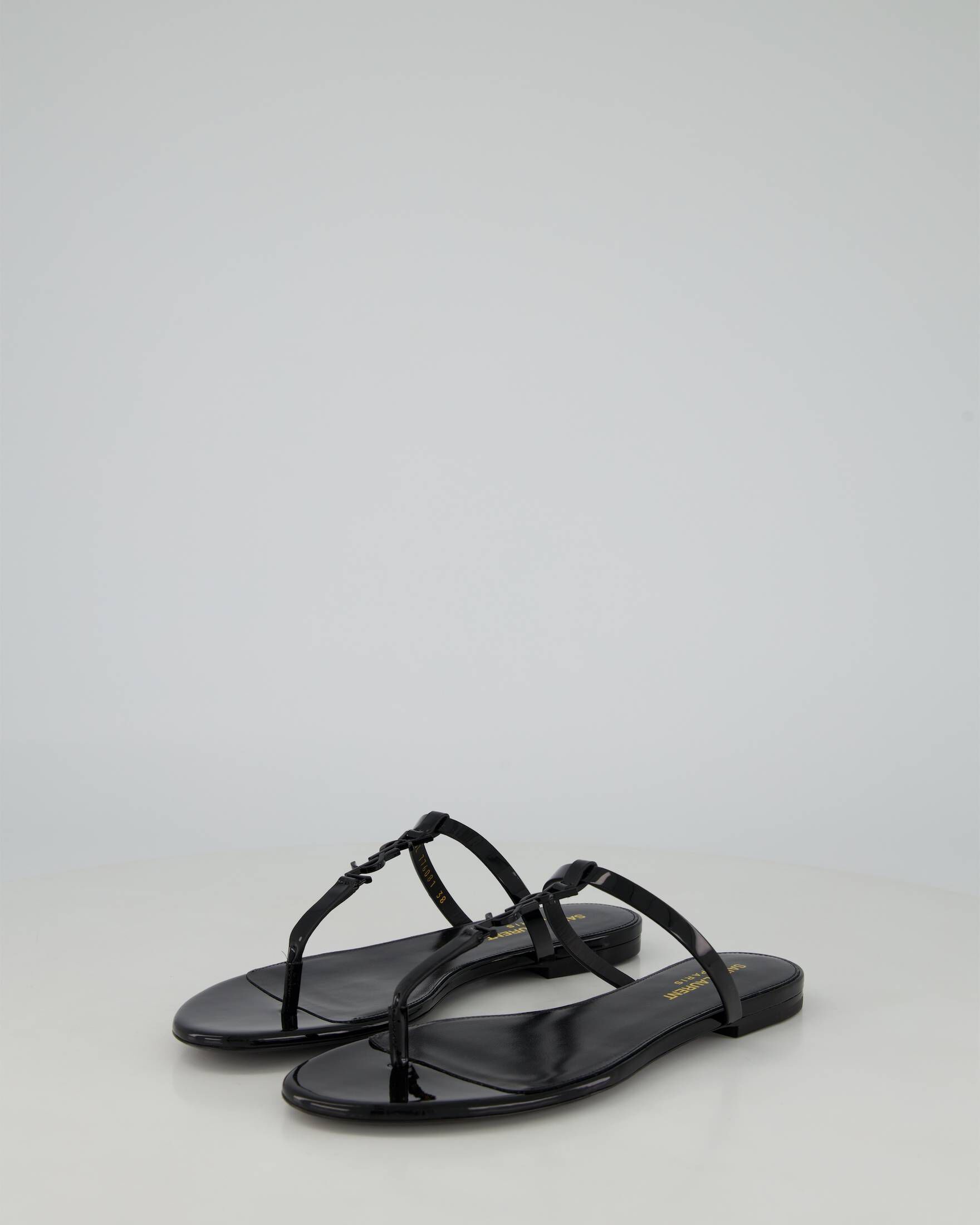 Saint Laurent| Damen Sandalen CASSANDRA SLIDES aus Leder