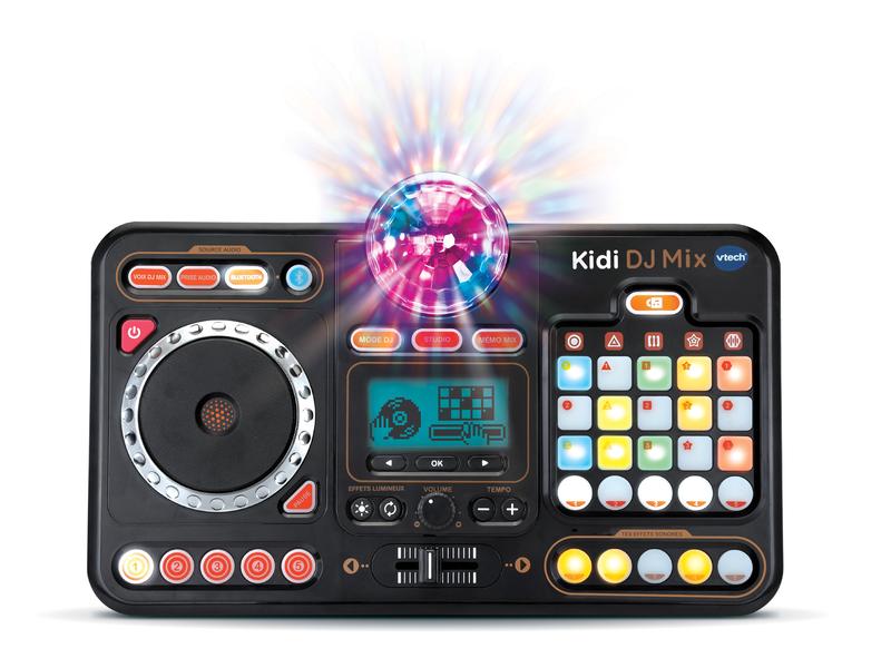 Vtech Musikplayer Kidi DJ Mix 10-in-1 DJ-Mischpult mit Launchpad, Jog-Wheel und vielen Effekten zum Bearbeiten der Musik