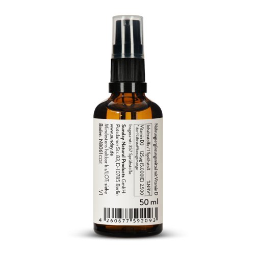 Sunday Natural Products  Vitamin D3 Rapid Spray 5.000IEHochdosiert