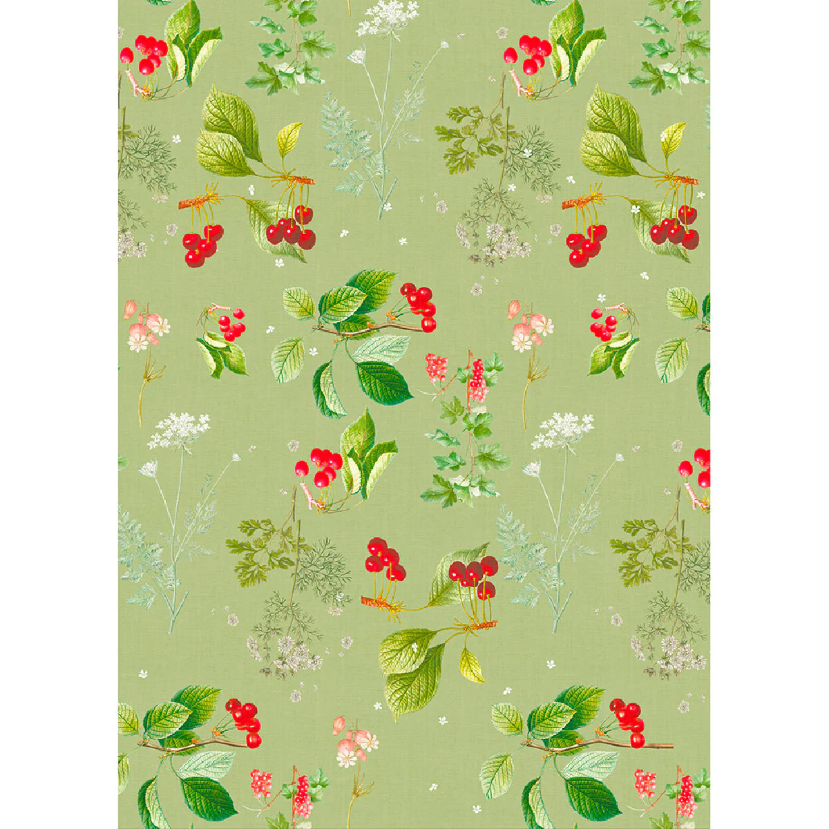 Torchon pur coton vert 50x70 Garnier Thiebaut