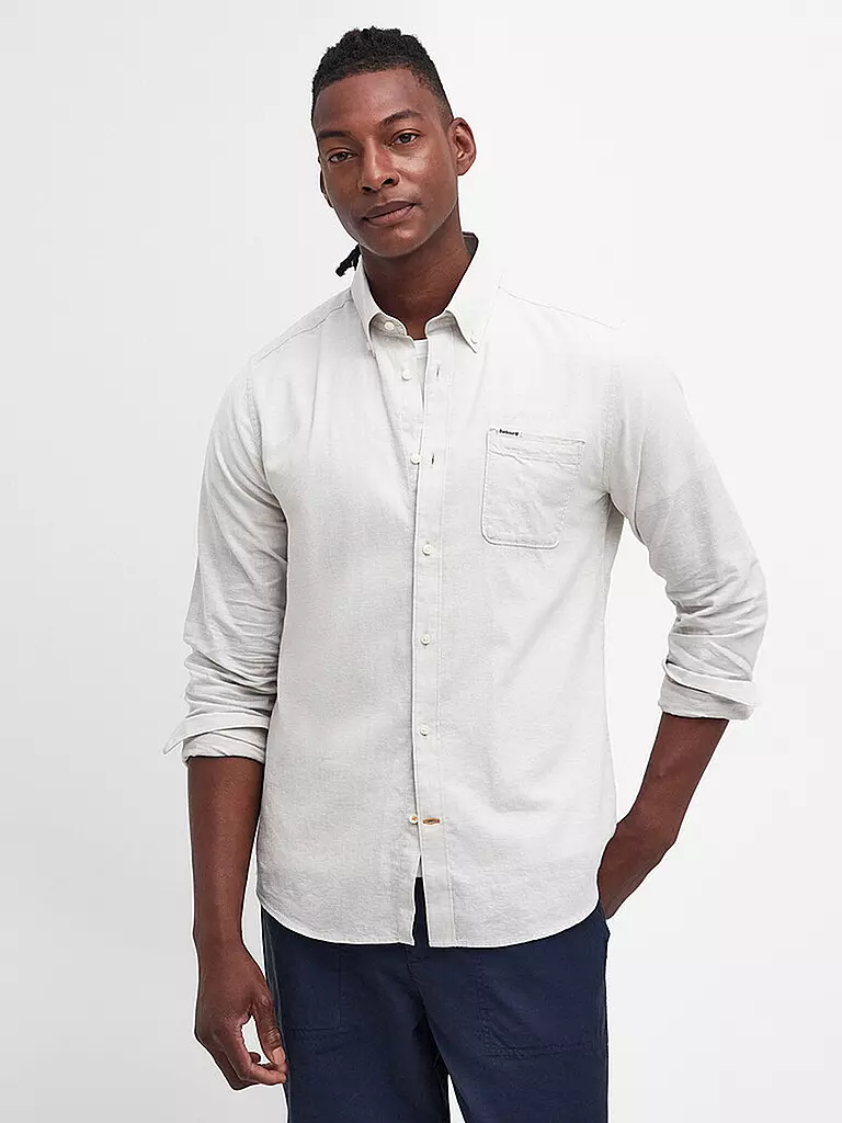 BARBOUR Hemd NELSON hellgrau