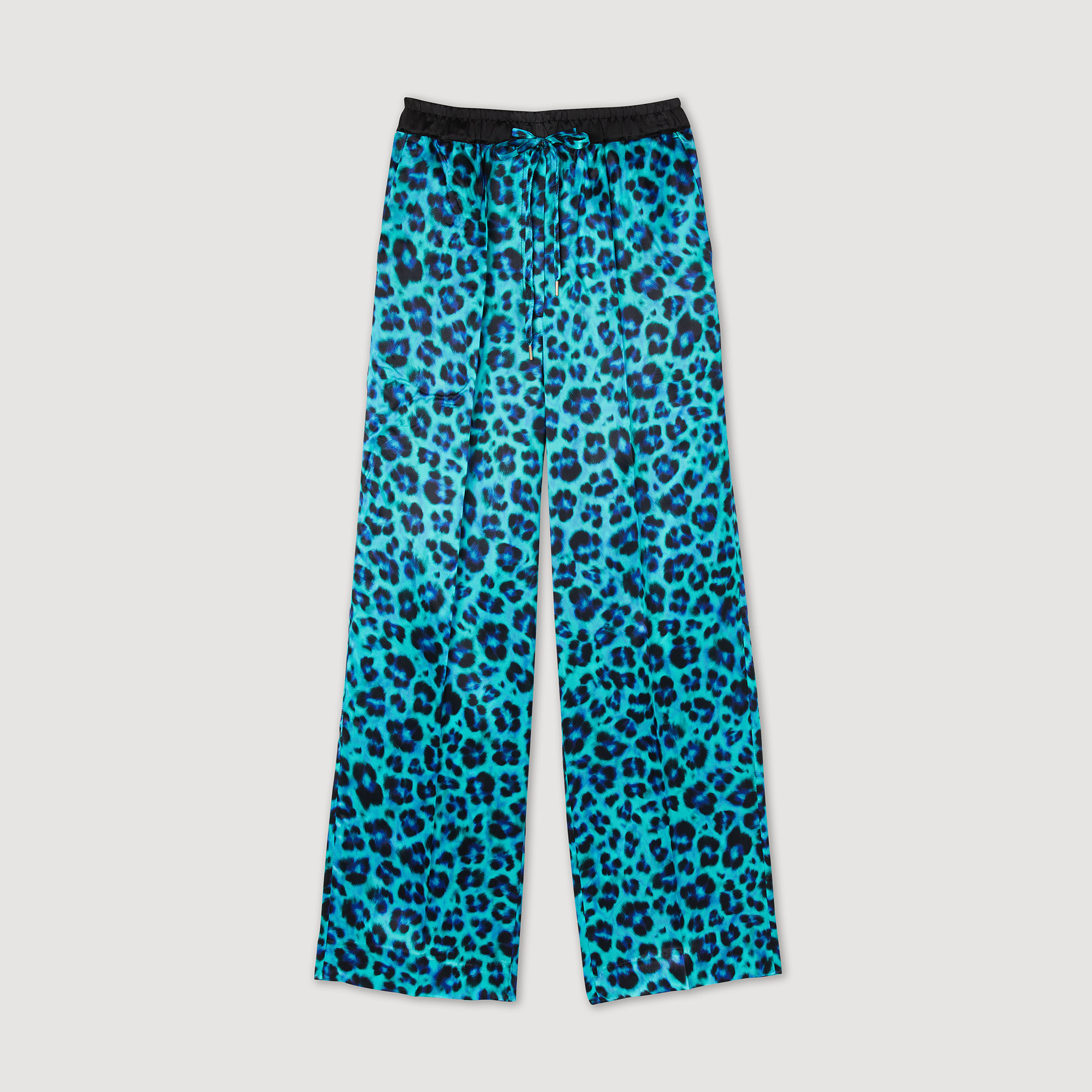 Pantalon large leopard