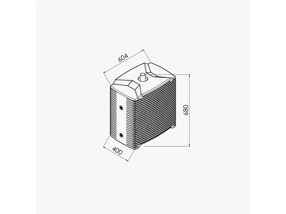 Récupérateur d'Eau Modulable 126 L - Extension Horizontale