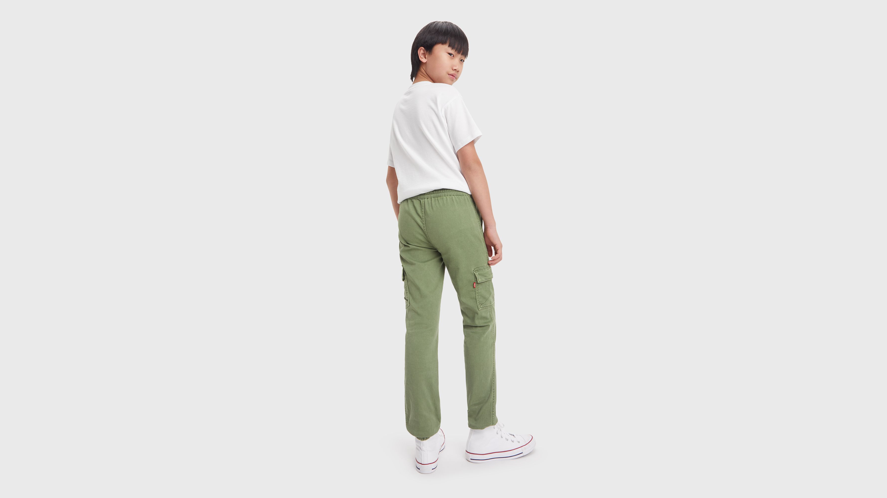 Ado cargo jogger cargo Relaxed Dobby - Olivine - Vert