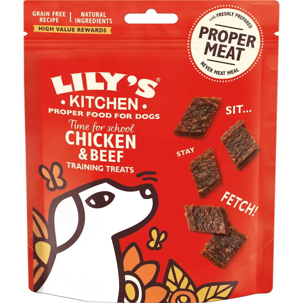 Lily´s Kitchen godbidder til hund, Chicken & Beef Training Treats - 70g.