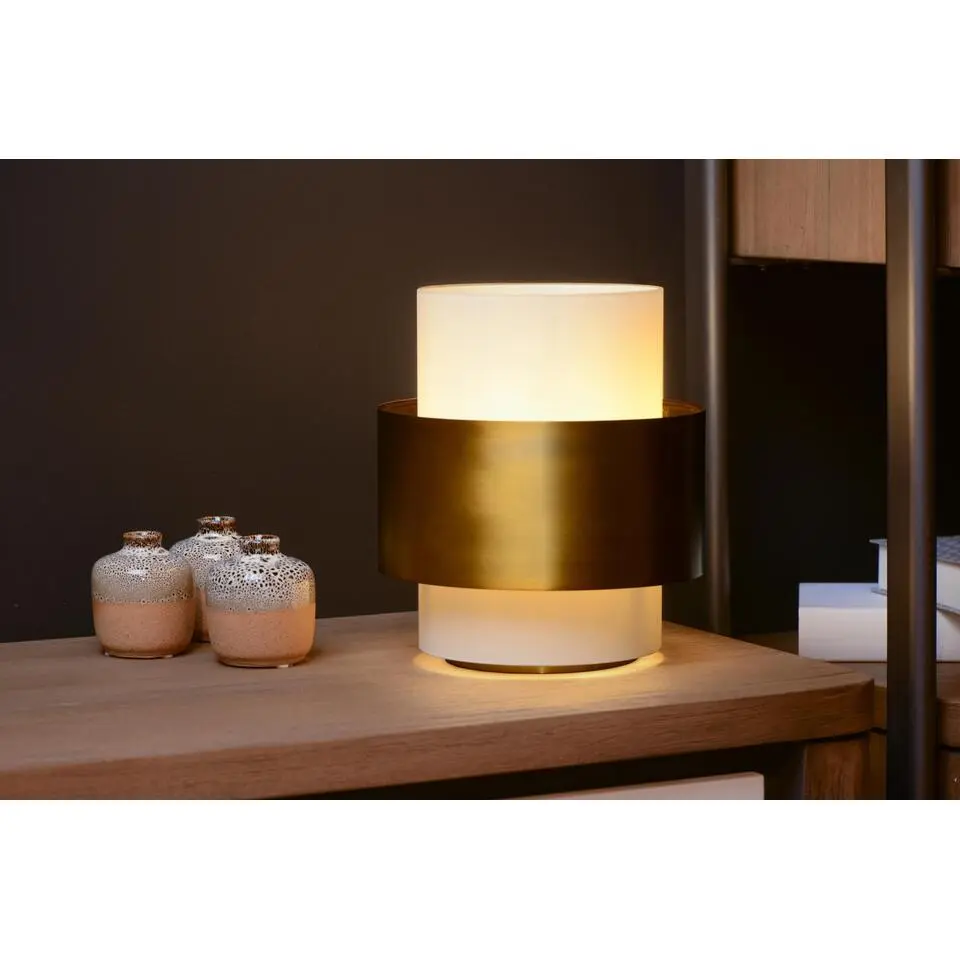 Lucide FIRMIN Tafellamp - Mat Goud / Messing