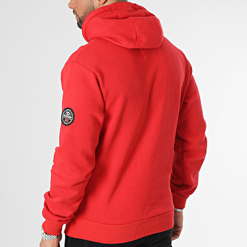 Sweat Capuche Rouge