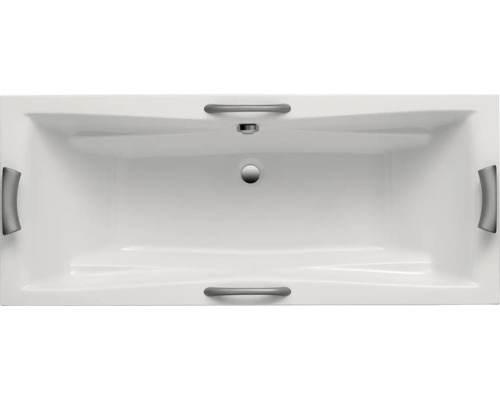OTTOFOND Lusaka Duo bad, 80 x 180 cm, glanzend wit, glad, 861201