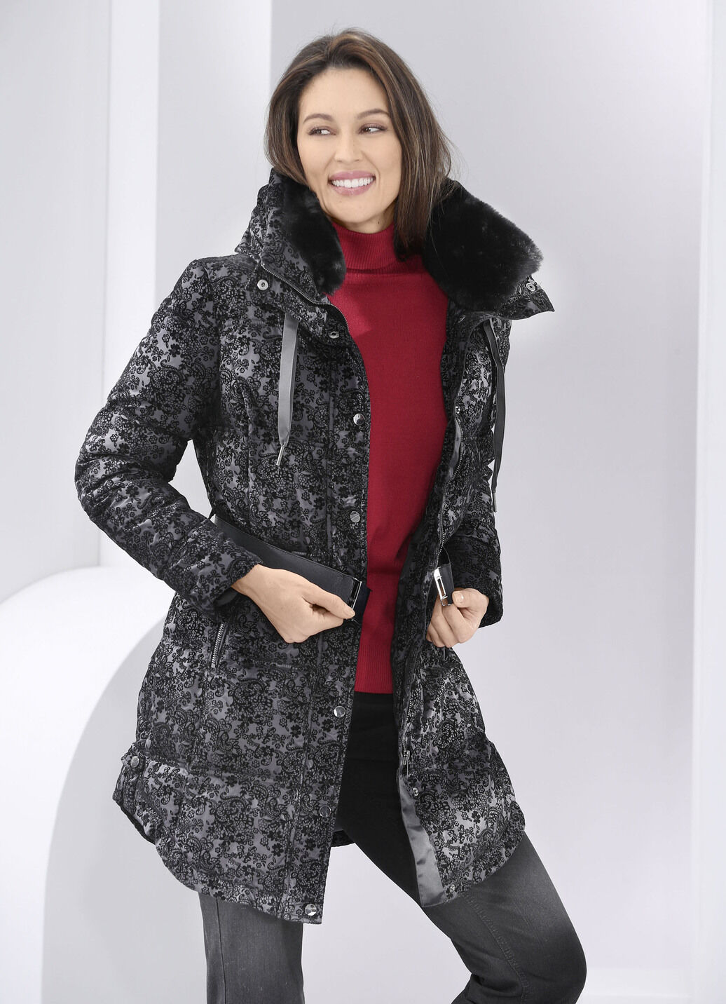Jacke mit Gürtel