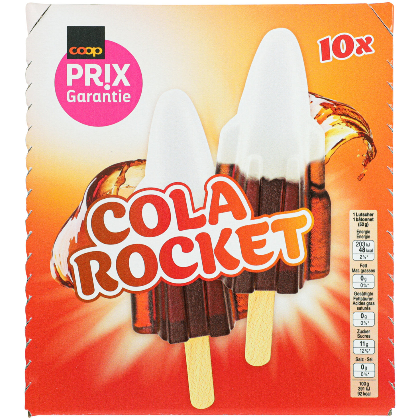 Prix Garantie Cola Rocket 10x50ml