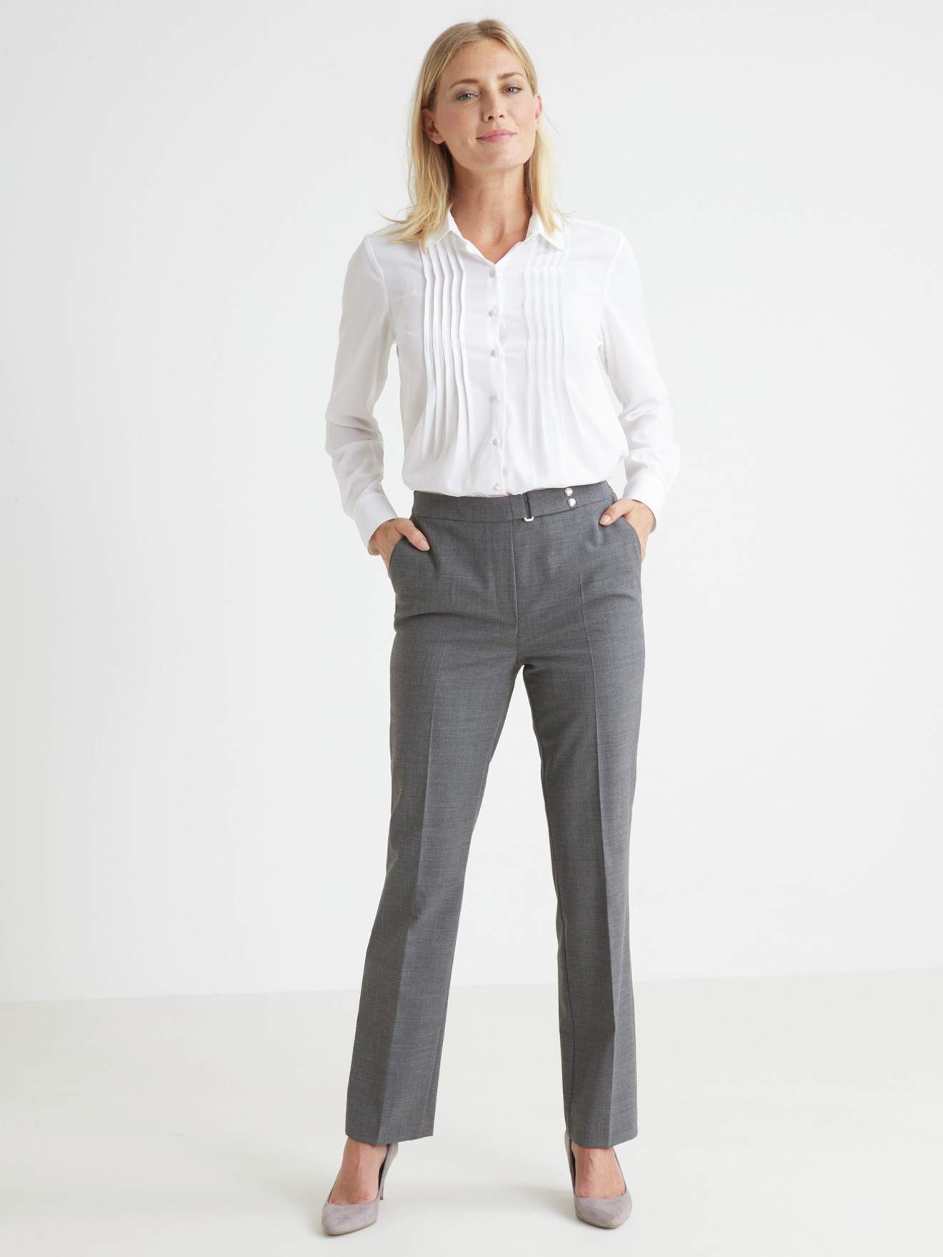 Pantalon classique élastiqué dos