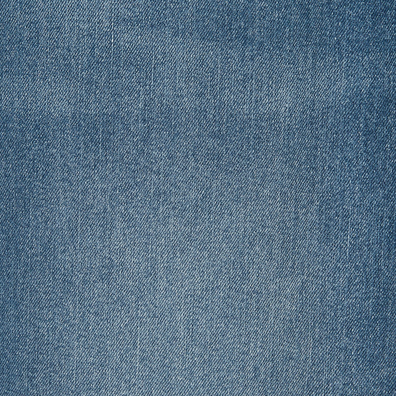 Jean straight en coton et polyester recyclés Bleu