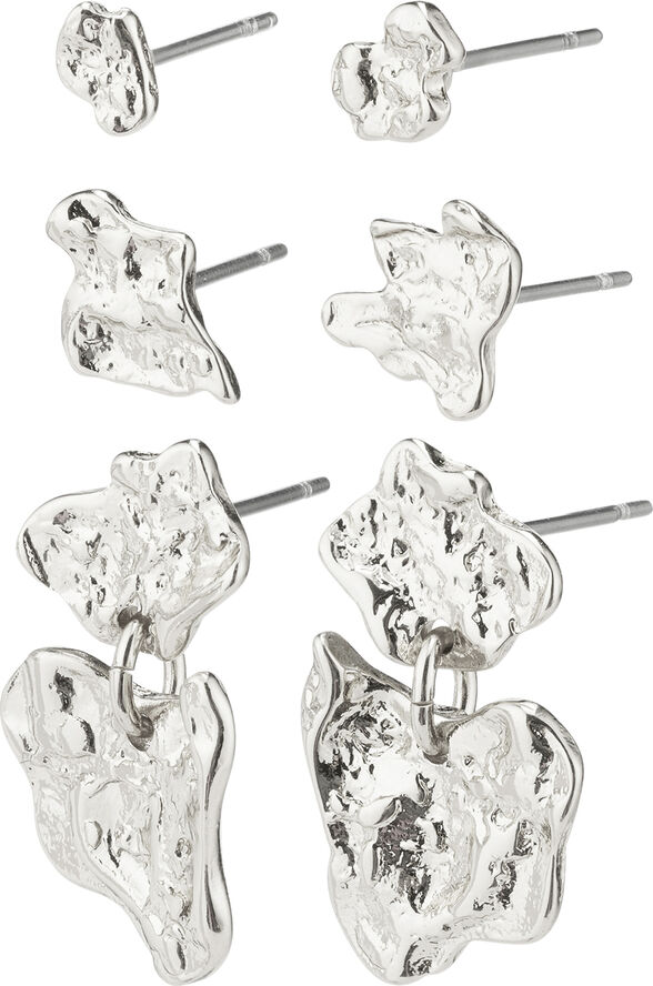 Pilgrim HORIZON earrings silver plated Sølv