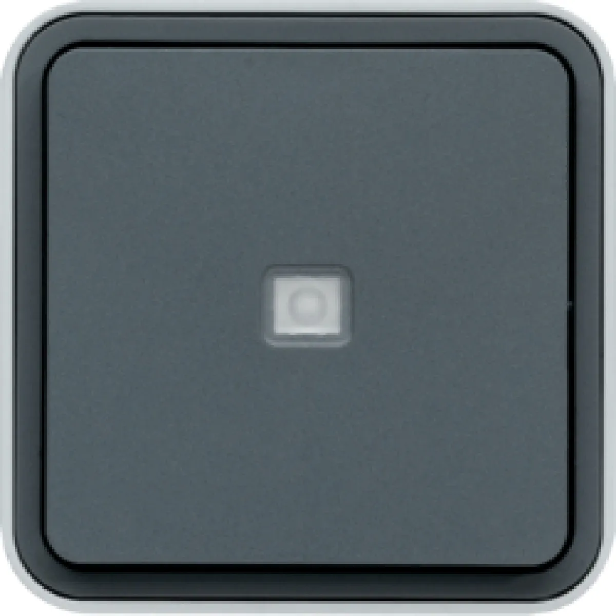 Hager Cubyko Bouton poussoir lumineux - Gris