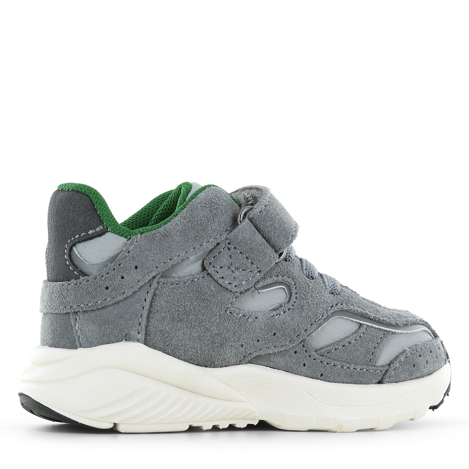 Shoesme sportief grijs sneakertje Microleer, Suède | Sale