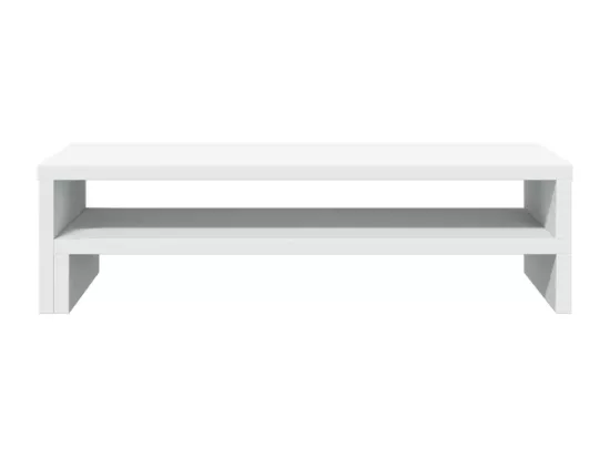 Support de moniteur blanc 54x22x15 cm bois d'ingénierie